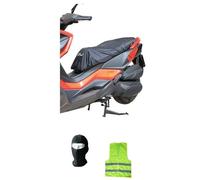 COMPATIBILE CON PIAGGIO BEVERLY 300 HPE TELO COPRISELLA OJ PROTEGGI SELLA IMPERMEABILE COPERTURA ANTIPIOGGIA PER SELLE MOTO SCOOTER TAGLIA XL 145X105CM