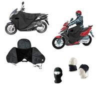 COMPATIBILE CON PIAGGIO HEXAGON 250 GT COPRIGAMBE IMPERMEABILE COPERTA TERMICA PER SCOOTER E MAXISCOOTER COPERTURA PER GAMBE PETTO ANTIPIOGGIA UNIVERSALE CON PELLICCIA SINTETICA