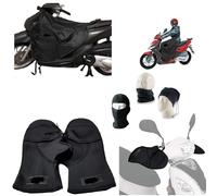 COMPATIBILE CON PIAGGIO LIBERTY S 125 COPRIGAMBE IMPERMEABILE COPERTA TERMICA + COPRIMANOPOLE COPRIMANI UNIVERSALE PER SCOOTER