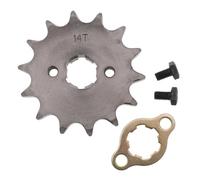 Compatibile con pignone for moto da 530 denti da 20 mm, 10 denti, 11 denti, 12 denti, 13 denti, 14 denti, 15 denti con piastra di bloccaggio fissa.(530-14T)