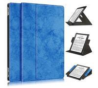 Compatibile con PocketBook PB970 Antiurto Smart Tablet Custodia, 360° Multi-Angoli di Visione Stand Folio Hard PC Back Cover Cover con Auto Wake Sleep (Blu Scuro)