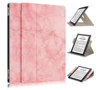 Compatibile con PocketBook PB970 Cover antiurto per tablet intelligente, 360° Angoli di visualizzazione multipli Folio Cover posteriore rigida For PC con sveglia automatica (Pink)