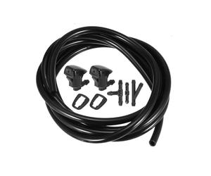 Compatibile con Pontiac per G6 2005-2010 Kit ugelli tergicristallo Anteriore con guarnizioni, connettori per Tubi Flessibili, Tubo del Fluido da 2 m 15247800