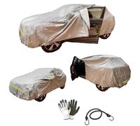 COMPATIBILE CON PORSCHE Macan 3.0 S Diesel TELO COPRIAUTO FELPATO IMPERMEABILE ANTIGRAFFIO CAPPOTTA ANTIGRANDINE TG.XL 533X196X145CM COPERTURA PER AUTO ZIP LATERALE