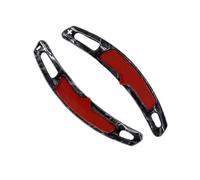 Compatibile Con Porsche Per Macan 2016 2017 2018 2019 2020 2021 1 Paio Di Adesivi Per Estensione Del Cambio Al Volante Per Auto(Carbon Fiber Red)