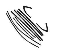 Compatibile Con Porsche Per Panamera 2024 2025 Striscia Copertura Davanzale Dell'auto Adesivo Esterno Accessori Ricambio Guarnizione parabrezza