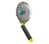 Compatibile con porta a cupola impermeabile con impugnatura galleggiante, custodia subacquea for fotocamera sportiva