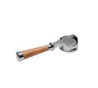 Compatibile con portafiltro senza fondo MUVNA E61 58MM | 51/53 mm, Con cestello, Adatto a, Macchina for caffè espresso, Maniglia(E61-58wood-2ear)