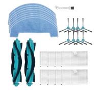 Compatibile con Proscenic Q8 Max / Q8 Robot Aspirapolvere Spazzola Principale Spazzola Laterale Filtro HEPA Mop Pad Accessori(Chocolate)