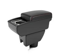 Compatibile Con Proton Per VIVA, Bracciolo Portaoggetti Per Interni Auto Speciali, Console Centrale, Accessori Modificati Con Portabicchieri(B2 Black line 6 usb)