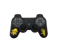 Compatibile con PS3, design con motivo a tema Ognissanti, 1 pezzo skin per controller con incisione laser, silicone morbido e delicato sulla pelle, design antiscivolo a puntini, antiscivolo, antipolve
