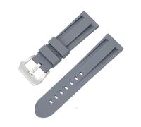 Compatibile con quattro larghezze di ansa di 20 mm, 22 mm, 24 mm e 26 mm. Il cinturino in silicone liquido è morbido e confortevole ed è un cinturino universale a sgancio rapido.(White Black,20mm)