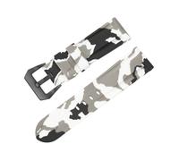 Compatibile con quattro larghezze di ansa di 20 mm, 22 mm, 24 mm e 26 mm. Il cinturino in silicone liquido è morbido e confortevole ed è un cinturino universale a sgancio rapido.(Light Pink White,24mm