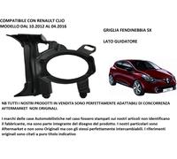 Compatibile con Renault Clio 10.2012>04.2016 Griglia Fendinebbia Sx (Guidatore)