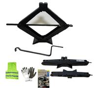 COMPATIBILE CON RENAULT KADJAR CRIC PER AUTO DA 2 TONNELLATE CRICK A PANTOGRAFO CON ASTA GIREVOLE OMOLOGATO PER SOLLEVAMENTO GOMME ALZATA MIN 100MM-MAX 440MM