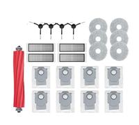 Compatibile con Roborock Q Revo P10 A7400RR Ricambi Spazzola laterale principale Filtro Hepa Panni for mocio Supporto Sacchetto for la polvere Robot aspirapolvere Accessori for la pulizia(Clear)