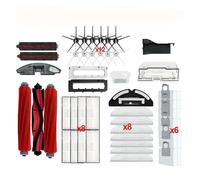 Compatibile con Roborock S7 Maxv Ultra S7 Pro Ultra Robot Aspirapolvere Accessori Spazzola Principale Laterale Filtro HEPA Sacchetto Antipolvere Spazzola Rotante for la Pulizia(45pcs)