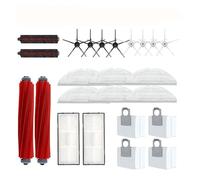 Compatibile con Roborock S7 Maxv Ultra S7 Pro Ultra Robot Aspirapolvere Accessori Spazzola Principale Laterale Filtro HEPA Sacchetto Antipolvere Spazzola Rotante for la Pulizia(24pcs)