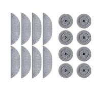 Compatibile con Roborock, S8 Maxv UltraG20S Panno antibatterico for mocio, straccio rotondo, robot aspirapolvere(Brown)