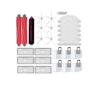 Compatibile con robot aspirapolvere Roborock S7 MaxV S7 MaxV G10S G10S PRO Robot aspirapolvere parte di ricambio spazzola laterale principale filtro Hepa Mop sacchetto polvere (colore: bianco-1)