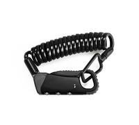 Compatibile con ROCKBROS, lucchetto for cavo for bicicletta, leggero, portatile, mini combinazione di password a 3 cifre, casco sicurezza, accessori for bici(RBK6N-BK)