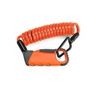 Compatibile con ROCKBROS, lucchetto for cavo for bicicletta, leggero, portatile, mini combinazione di password a 3 cifre, casco sicurezza, accessori for bici(RBK6N-OR)