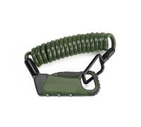 Compatibile con ROCKBROS, lucchetto for cavo for bicicletta, leggero, portatile, mini combinazione di password a 3 cifre, casco sicurezza, accessori for bici(RBK6N-GN)