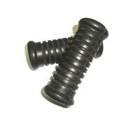 Compatibile Con Royal Enfield Bullet Set Gomma Supporto Pedana Posteriore, Nero