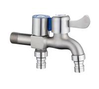 Compatibile con rubinetto in acciaio inossidabile doppia uscita acqua a doppio controllo due rubinetti for bidet da 1/2 "accessori for il bagno