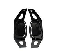 Compatibile con S3 RS3 2015 2016 Estensione del volante dell'auto Leva del cambio Decorazione adesiva del cambio kit paddles cambio aut(Black)