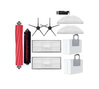 Compatibile con S7 MaxV Plus S7 MaxV Ultra G10S Pro Filtro Hepa Sacchetto for la polvere Spazzola rotante Spazzola laterale principale Accessorio for aspirapolvere (Color : Black 11 PCS)