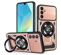 Compatibile con Samsung Galaxy A16 5G / Galaxy A16 SM-A165F/DSB SM-A166B/DS SM-A166P Custodia Cover,Compatibile con MagSafe,360° Custodia per cellulare con supporto magnetico ruotabile Pink