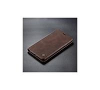 (Compatibile con Samsung Galaxy S21) Custodia a portafoglio CaseMe Luxury Retro in pelle con supporto e scomparti per carte, design sottile color