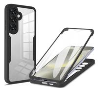 Compatibile con Samsung Galaxy S24 FE Cover,Custodia antiurto con protezione dello schermo Compatibile con Samsung SM-S721B/DS Galaxy S24 FE/SM-S721U1 SM-S721W SM-S721N Cabina telefonica Black