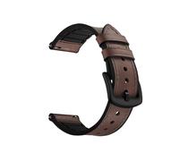 CINTURINO INF Cinturino in silicone e pelle per Samsung Watch4 Huawei GT4 Marrone,