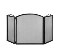 Compatibile con schermo for camino a 3 ante, semplice decorazione for porta divisoria in rete ignifuga e recinzione for riscaldamento