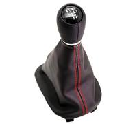 Compatibile Con Seat Leon 1M1 2002 2003 2004 2005 2006 Pomello Del Cambio Per Auto A 5/6 Velocità Con Cuffia Inserto Con Foro Da 12 Mm(5 speed Red)