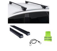 COMPATIBILE CON SEAT Leon III ST SW per anno 2016 Rail chiusi BARRE PORTATUTTO PORTABAGAGLI PORTAPACCHI BARRA 124CM PER TETTO AUTO 1 COPPIA DI BARRE IN ACCIAIO+ATTACCHI+KIT MONTAGGIO