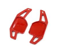 Compatibile con Seat per Leon per C&upra 4F 5F per MK3 per MK4 Auto Paddle Shifter Copertura in Fibra di Carbonio Volante ABS Paddle Shift Pagaia del Cambio Volante(Red Carbon Look)