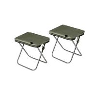 Compatibile con sedia da campeggio Naturehike, sedie pieghevoli in alluminio for esterni, sgabello pesca portatile, sedile escursionismo in spugna ispessita(Green x 2)