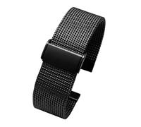 Compatibile con Seiko B-reitling Panerai Watch Milanese Bracciale in acciaio inossidabile Mesh Weaving Strap 20 22 24m Fibbia pieghevole Solid Watch Band, 20mm, Acetato, Non pietra preziosa