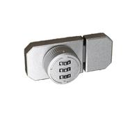 Compatibile con serratura for armadietti con password a 3 cifre, serratura a combinazione senza perforazione for la sicurezza della porta del fienile dell'armadio(Silver)