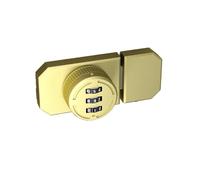 Compatibile con serratura for armadietti con password a 3 cifre, serratura a combinazione senza perforazione for la sicurezza della porta del fienile dell'armadio(Gold)