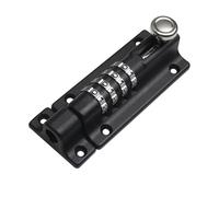 Compatibile con serratura for porta con password, chiavistello con combinazione nero-argento for sicurezza cancello in legno esterno(Black)