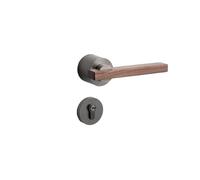 Compatibile con serrature for porte in noce e lega di zinco, serratura interna magnetica silenziosa for porte di soggiorno e camera da letto(Gray)
