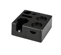 Compatibile con set porta polvere di caffè, base dispenser in tessuto, portaoggetti multifunzionale, uso domestico(Black)