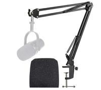 Compatibile con Shure MV7 Boom Arm con Filtro Anti-pop - Supporto per microfono con Parabrezza in Schiuma Compatibile con Microfono MV7 di YOUSHARES