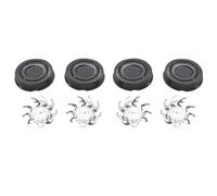 Compatibile Con Skull, Testina Di Ricambio For Rasoio Compatibile Con Skull Shaver, Compatibile Con Pitbull, Lama Di Ricambio For Rasoio Gold PRO(Black 4 Pcs 1 Set)