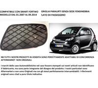 Compatibile con Smart Fortwo 451 dal 01.2007>09.2014 Griglia Paraurti Dx Passeg.