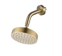 Compatibile con soffione doccia da 6 pollici ad alta pressione giunto sferico girevole regolabile a 360° filtro in acciaio inossidabile massiccio(Brushed Gold)